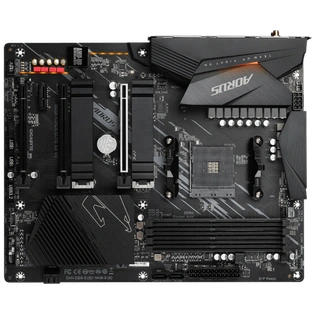 AMD B550 AORUS Motherboard with 12+2 Phases Digital Twin Power Design, Enlarged Surface Heatsinks, Dual PCIe 4.0/3.0 x4 M.2 with Dual Thermal Guards, Intel® WiFi 6 802.11ax, 2.5GbE LAN, Front USB Type-C™, RGB FUSION 2.0, Q-Flash Plus