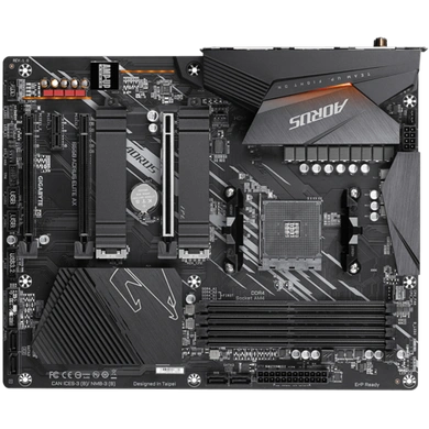 AMD B550 AORUS Motherboard with True 12+2 Phases Digital VRM, Enlarged Surface Heatsinks, PCIe 4.0 x16 Slot, Dual PCIe 4.0/3.0 x4 M.2 with Dual Thermal Guards, Intel® WiFi 6 802.11ax, 2.5GbE LAN, RGB FUSION 2.0, Q-Flash Plus-2