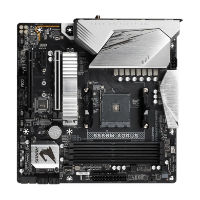 AMD B550 AORUS Motherboard with 10+2 Phases Digital Twin Power Design, Enlarged Surface Heatsinks, PCIe 4.0 x16 Slot, Dual PCIe 4.0/3.0 x4 M.2, 2.5GbE LAN, Intel® WiFi 6 802.11ax, Rear &amp; Front USB Type-C®, RGB FUSION 2.0, Q-Flash Plus-B550M-AORUS-PRO-AX