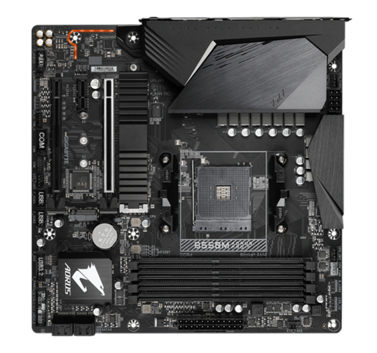 AMD B550 AORUS Motherboard with 10+2 Phases Digital Twin Power Design ...