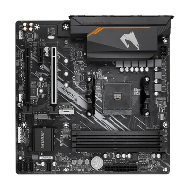 AMD B550 Ultra Durable Motherboard with Pure Digital VRM Solution, PCIe 4.0 x16 Slot, Dual PCIe 4.0/3.0 M.2 Connectors, GIGABYTE 8118 Gaming LAN, Smart Fan 5 with FAN STOP,  RGB FUSION 2.0, Q-Flash Plus-1