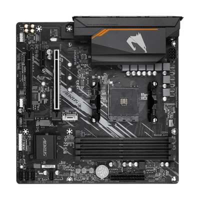 AMD B550 Ultra Durable Motherboard with Pure Digital VRM Solution, PCIe 4.0 x16 Slot, Dual PCIe 4.0/3.0 M.2 Connectors, GIGABYTE 8118 Gaming LAN, Smart Fan 5 with FAN STOP, RGB FUSION 2.0, Q-Flash Plus