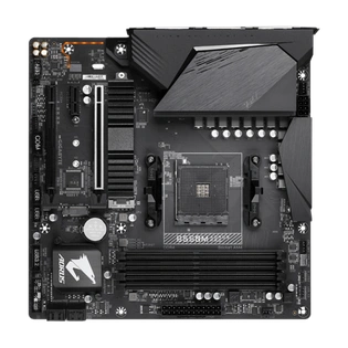 AMD B550 AORUS Motherboard with Digital VRM Solution, Enlarged Surface Heatsinks, PCIe 4.0 x16 Slot, Dual PCIe 4.0/3.0 x4 M.2 with Thermal Guard, Gigabyte Gaming GbE LAN, RGB FUSION 2.0, Q-Flash Plus
