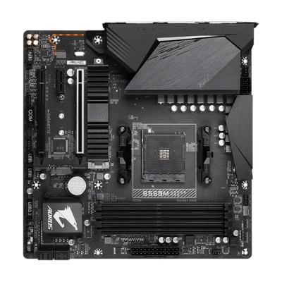 AMD B550 AORUS Motherboard with Digital VRM Solution, Enlarged Surface Heatsinks, PCIe 4.0 x16 Slot, Dual PCIe 4.0/3.0 x4 M.2 with Thermal Guard, Gigabyte Gaming GbE LAN, RGB FUSION 2.0, Q-Flash Plus