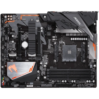 AMD B450 AORUS Motherboard with Hybrid Digital PWM, Dual M.2 with One Thermal Guard, RGB FUSION 2.0, GIGABYTE Gaming LAN with Bandwidth Management, CEC 2019 ready-5