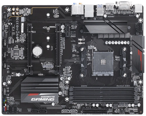 AMD B450 Gaming Motherboard with Hybrid Digital PWM, NVMe PCIe Gen3 x4 M.2, RGB FUSION 2.0, GIGABYTE Gaming LAN with Bandwidth Management, CEC 2019 ready-B450-GAMING-X