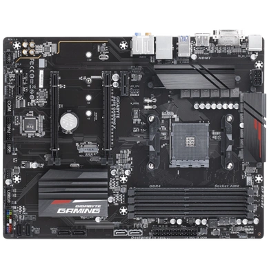 AMD B450 Gaming Motherboard with Hybrid Digital PWM, NVMe PCIe Gen3 x4 M.2, RGB FUSION 2.0, GIGABYTE Gaming LAN with Bandwidth Management, CEC 2019 ready-2
