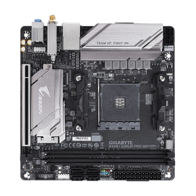 AMD B450 AORUS Motherboard with 4+2 Phase IR Digital PWM, Intel® Dual Band 802.11ac Wave2 WIFI, M.2 with Thermal Guard, RGB FUSION 2.0, ALC1220-VB Audio, Intel® GbE LAN with cFosSpeed, CEC 2019 ready