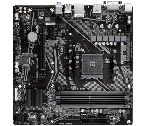 AMD A520 Motherboard with Pure Digital VRM Solution, High Quality Audio, GIGABYTE Gaming LAN with Bandwidth Management, PCIe 3.0 x4 M.2, RGB FUSION 2.0, Smart Fan 5, Q-Flash Plus-A520M-DS3H