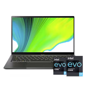 Acer Swift 5 SF514-55TA / Ci7-1165G7 / 16GB DDR4X / 1024GB PCIe NVMe SSD / 14" FHD IPS Touch -BLK / Intel Iris Xe / Windows 10 Home / Mist Green