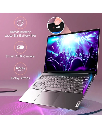 Lenovo Ideapad Slim 5i Pro / Core i5 1155G7 / 16GB /  512GB SSD / 14&quot; 2.2K QHD, IPS 300nits AG, 60Hz, 100% sRGB / Integrated Intel Iris Xe Graphics / Windows 11 Home,  OFFICE H&amp;S 2021 / Backlit Keyboard
4 Sided Narrow Bezel
QHD, 16:10 Screen / 1.38 Kg / 3 Years Onsite-82L300DEIN