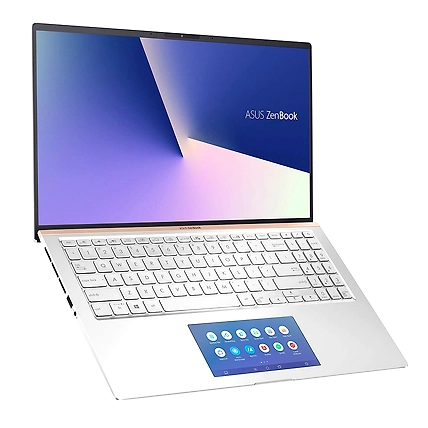 Asus i7-10510U / 16 GB / 512GB PCIe SSD / 15.6&quot;FHD IPS / nVidia GTX 1650 4GB / Windows 10 Home / SCREENPAD / ICICLE SILVER / 1Year  international warranty-90NB0NK6-M05180
