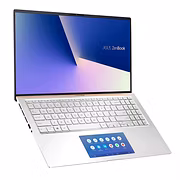 Asus i7-10510U / 16 GB / 512GB PCIe SSD / 15.6"FHD IPS / nVidia GTX 1650 4GB / Windows 10 Home / SCREENPAD / ICICLE SILVER / 1Year  international warranty