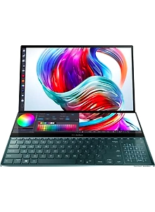 Asus ZenBook Pro Duo Core 2 in 1 Laptop/ i7 9th Gen/ 32 GB/ 1 TB SSD/ 15.6 inch/ 6 GB Graphics/ Windows 10 Home/ Celestial Blue/ 2.50 kg/ UX581GV-HM7201T