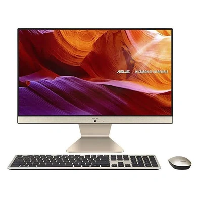 ASUS Vivo AiO/ Intel Pentium Gold 6405U/ (4GB/1TB HDD/Office 2021/Win 11/Integrated Graphics/Wireless Keyboard &amp; Mouse/Black/4.8 Kg) 21.5&quot; (54.61 cm) FHD/ V222FAK-BA009WS-1