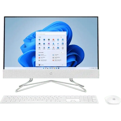 HP AlO  22-dd0302in PC/ Ryzen 3-3250U/ Windows 11/ Microsoft Office Home&amp;Student Edition 2021/ 8GB/ 1TB HDD/ AMD Vega / 22 inch &amp; HD Camera / Snow White / 681U0PA-16
