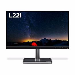 Lenovo L Series Monitor VGA / HDMI / IPS PANEL / 1920*1080 / FHD 3 SIDE BORDERLESS / TILT / ANTI GLARE / METAL STAND / WALLMOUNT / HDMI CABLE