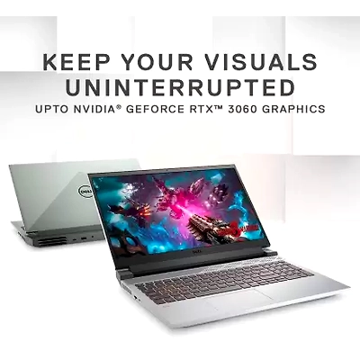 Dell G15-5515 Gaming Laptop R7-5800H | 16GB DDR4 | 512GB SSD | Win 11 + Office H&S 2021 | NVIDIA