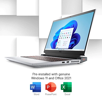 Dell G15-5515 Laptop R5-5600H | 16GB DDR4 | 512GB SSD | Win 11 + Office H&amp;S 2021 | NVIDIA® GEFORCE® RTX 3050 (4GB GDDR6) | 15.6&quot; FHD WVA AG 250 nits 120Hz Narrow Border | Backlit Keyboard Orange | 1 Year Onsite Hardware Service | Dell Gaming Lite | Phantom Grey with speckles | D560805WIN9W-9
