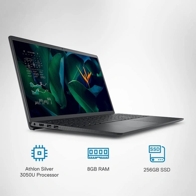 Dell Vostro 3515 Laptop Athlon Silver 3050U | 8GB DDR4 | 256GB SSD | Win 11 + Office H&amp;S 2021 | Radeon Graphics | 15.6&quot; HD WVA AG Narrow Border | Standard Keyboard | 1 Year Onsite Hardware Service | None | Carbon | ICC-D585053WIN8-6
