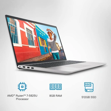 Dell Vostro 3515 Laptop R3-3250U | 8GB DDR4 | 256GB SSD | Win 11 + Office H&amp;S 2021 | Radeon Graphics | 15.6&quot; FHD WVA AG Narrow Border | Standard Keyboard | 1 Year Onsite Hardware Service | None | Titan Grey | ICC-D585054WIN8-9