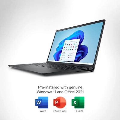 Dell Inspiron 3511 Laptop i3-1115G4 | 8GB DDR4 | 1TB HDD + 256GB SSD | Win 11 + Office H&S 2021 | INTEGRATED | 15.6" FHD WVA AG Narrow Border | Standard Keyboard | 1 Year Onsite Hardware Service | Dell Essential | Platinum Silver | D560841WIN9S
