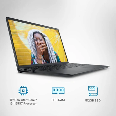 Dell Inspiron 3511 Laptop i3-1115G4 | 8GB DDR4 | 1TB HDD + 256GB SSD | Win 11 + Office H&amp;S 2021 | INTEGRATED | 15.6&quot; FHD WVA AG Narrow Border | Standard Keyboard | 1 Year Onsite Hardware Service | Dell Essential | Platinum Silver | D560841WIN9S-1