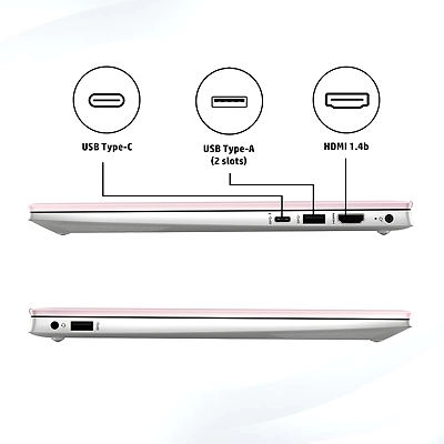 HP Pavilion 14-dv1002TU 11th Gen i5-1155G7 / 16GB / 512 GB SSD / 14&quot; FHD Narrow Bezel/ Tranquil pink / Intel Iris Xe Graphics / WWindows 11  Home +  MSO H &amp; S 2019-2