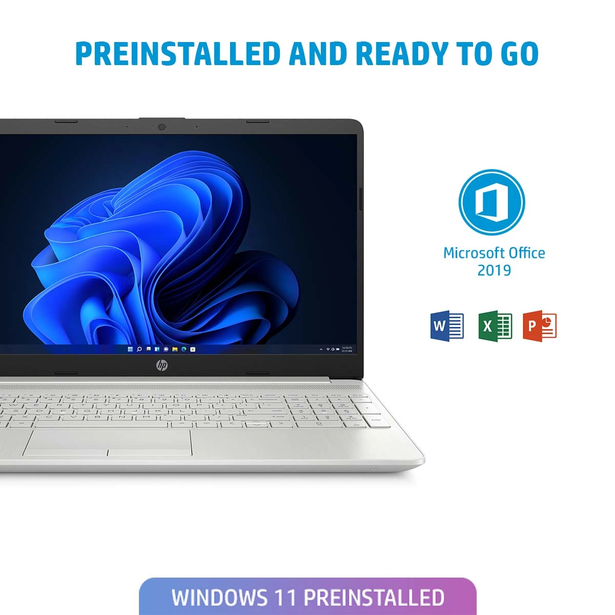 HP 15s-du3564TU* 11th Gen i3-1125G4 / 8 GB / 512GB SSD / 15.6&quot; HD/NS / Intel UHD Graphics / Windows 11 Home + MSO H &amp; S 2019 / Island KBD with N’Pad-3