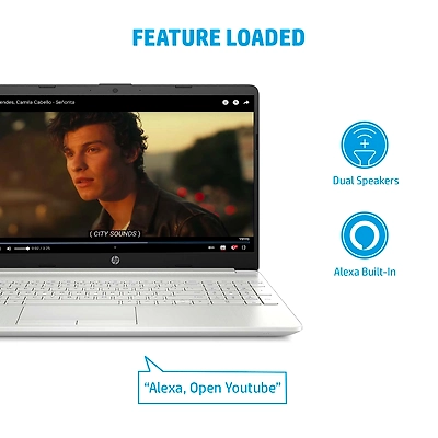 HP 15s-du3564TU* 11th Gen i3-1125G4 / 8 GB / 512GB SSD / 15.6&quot; HD/NS / Intel UHD Graphics / Windows 11 Home + MSO H &amp; S 2019 / Island KBD with N-2
