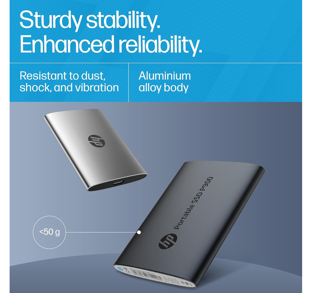 HP P900 1TB Portable SSD Grey - | RAVIRAJ Technologies