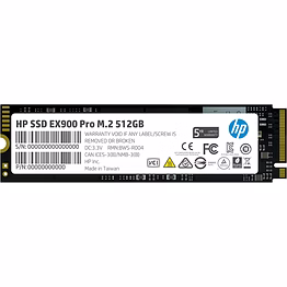 HP EX900 Plus 512GB M.2 PCIe 3x4 SSDrive
