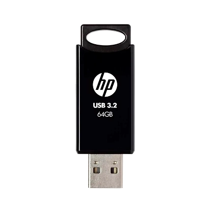 HP 712w 64GB USB 3.2 Flash Drive- Black-7Z375AA