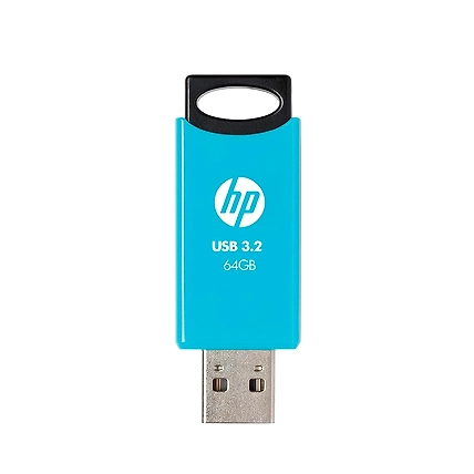 HP 712w 64GB USB 3.2 Flash Drive- Blue-7Z377AA