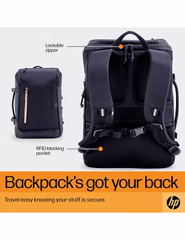 HP Travel 25L 15.6 IGR Laptop Backpack-1-sm