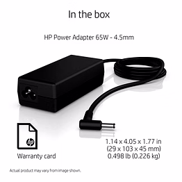 HP 65W 4.5mm Non-EM AC Adapter