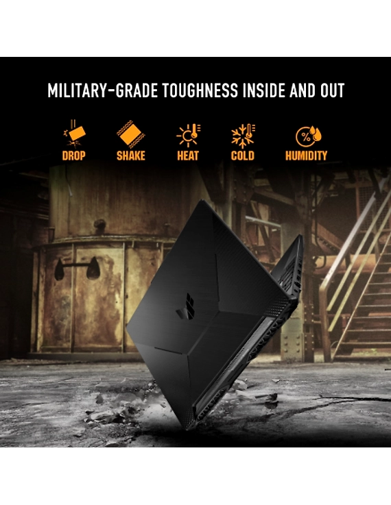 ASUS TUF Gaming Laptop | 15-11400H | RTX2050-4GB | 16GB | 512GB SSD | 15.6 FHD-144hz | Backlit KB-1 zone RGB | WIN 11 | McAfee(1 year) | 2B-GRAPHITE BLACK | FX506HF-HN025W-4