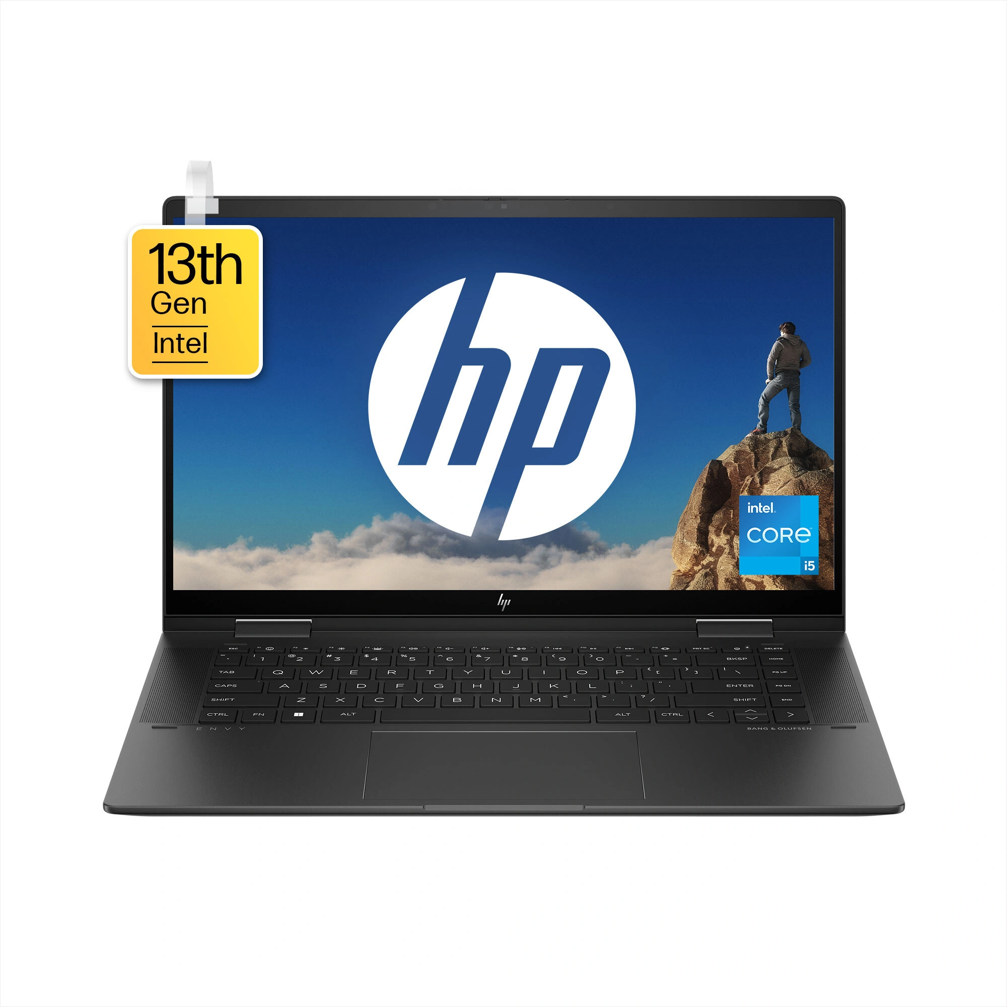 HP Envy x360 Laptop 15-fe0028TU |  Intel 13th Gen i5-1335U   | 16GB LPDDR5 on-board  | 512 GB SSD | Intel Iris Xe Graphics | Windows  11  Microsoft Office  Home  &amp; Student Edition 2021 | Autoframe ,5MP IR Camera, PVCY Shutter ,  TNR ,  HP Presence ,Backlit keyboard | 15.6 FHD OLED  Touch Low Blue Light 400 nits , IMAX | 1 year onsite warranty; premium care; International warranty | Nightfall Black | 8C4R7PA-8C4R7PA