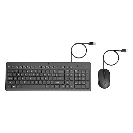 HP 150 Wired Keyboard and Mouse Combo-240J7AA