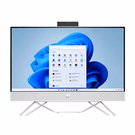 HP 27-cb1456in All-in-One PC | Core i5 -1235 | 8GB | 1TB HDD + 256G SSD | Energy Star Certified  | Windows 11 |  | 27 inch IPS  & FHD IR Camera  | 686V0PA | Starry White