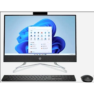 HP All-in-One 22-dd2456in PC | Core i3 -1215 | 8GB | 1TB HDD + 256G SSD | Intel HD | Windows 11 | 22 inch FHD Antiglare & FHD IR Camera | 68U88PA | Jet Black