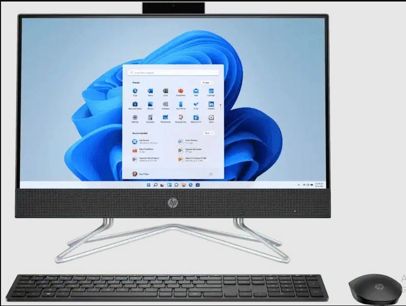 HP 27-cb1153in All-in-One PC | Core i3 -1215 | 8GB | 512G SSD | Intel HD | Windows 11 | 27 inch  VA  Antiglare  &amp; FHD IR Camera  | 7N5D6PA | Jet Black-7N5D6PA