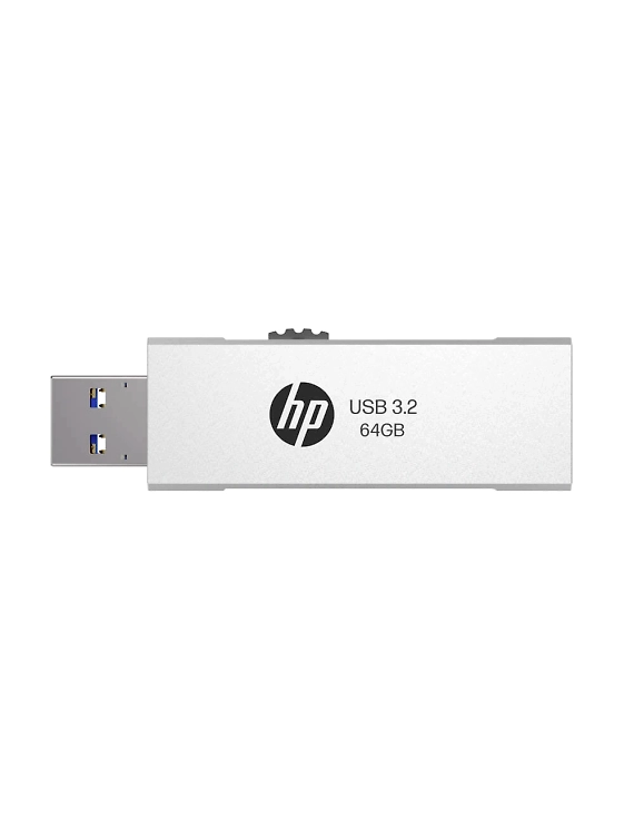 HP 818w 64GB USB 3.2 Flash Drive Silver Metal-8Y6S9AA