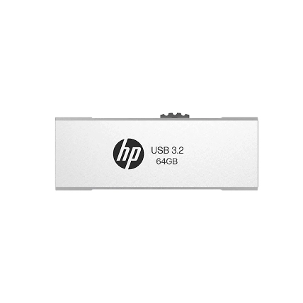 HP 818w 64GB USB 3.2 Flash Drive Silver Metal-1