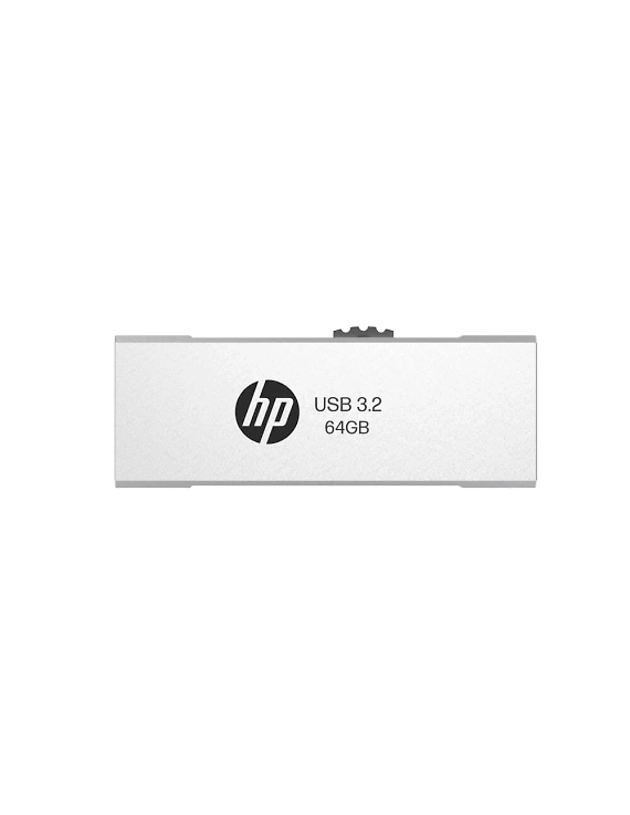 HP 818w 64GB USB 3.2 Flash Drive Silver Metal-1