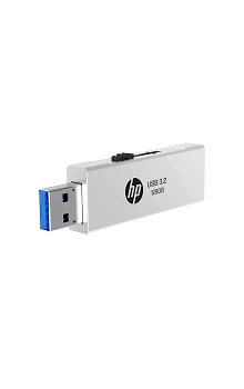 HP 818w 128GB USB 3.2 Flash Drive Silver Metal