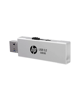 HP 818w 128GB USB 3.2 Flash Drive Silver Metal-1-sm