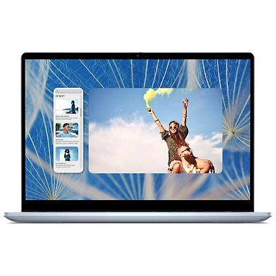 Dell Inspiron 7440 Laptop i5-1334U/16GB DDR5/512GB SSD/Win 11 + Office H&amp;S 2024 + M365 /14&quot;FHD+Touch/Backlit  FPR/Ice Blue /D E Bag-1