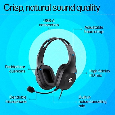 HP H125 STEREO USB HEADSET WIRED-2
