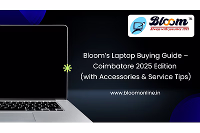 Bloom Electronics laptop showroom in Coimbatore